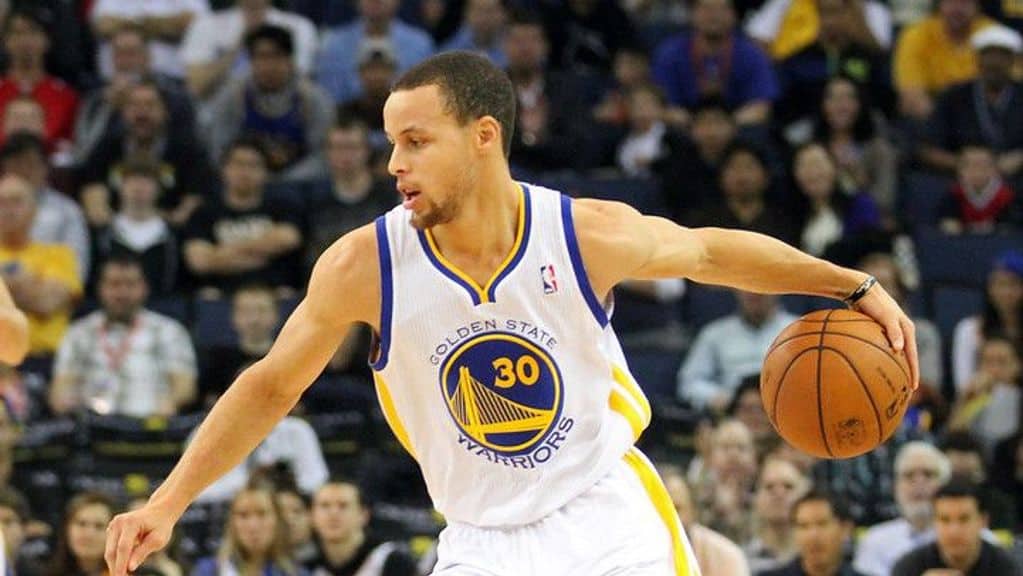 Steph Curry and his Golden State Warriors teammates are in the NBA Finals for the 12th time in the franchise's history. (So far, the Warriors have won the title six times.) (Adam Nakaki/Flickr)