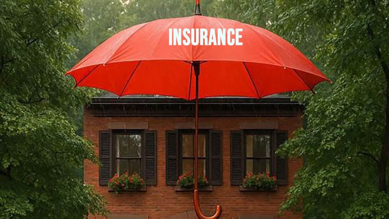 A cozy suburban home with a well-maintained lawn, symbolizing the importance of homeowners insurance for financial protection.