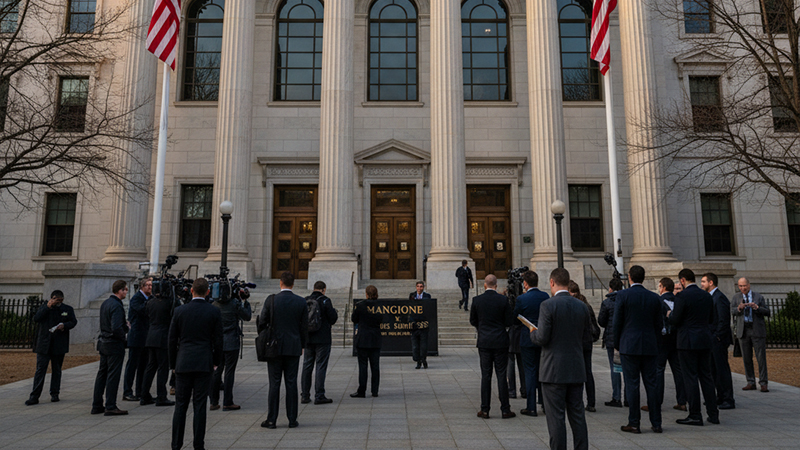 D.C. Superior Court exterior during the Banfield murder trial deliberations.