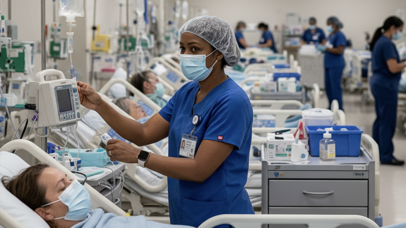Flu surge strains Will County hospitals post-holiday season