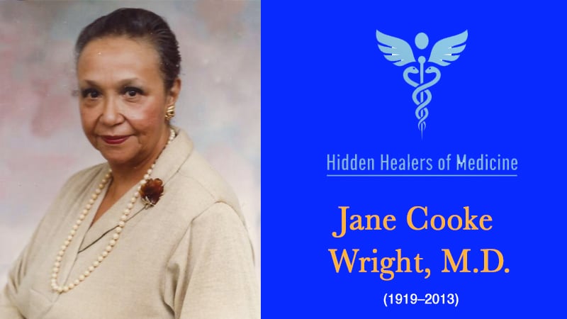 Dr. Jane Cooke Wright, pioneering oncologist in chemotherapy innovation.
