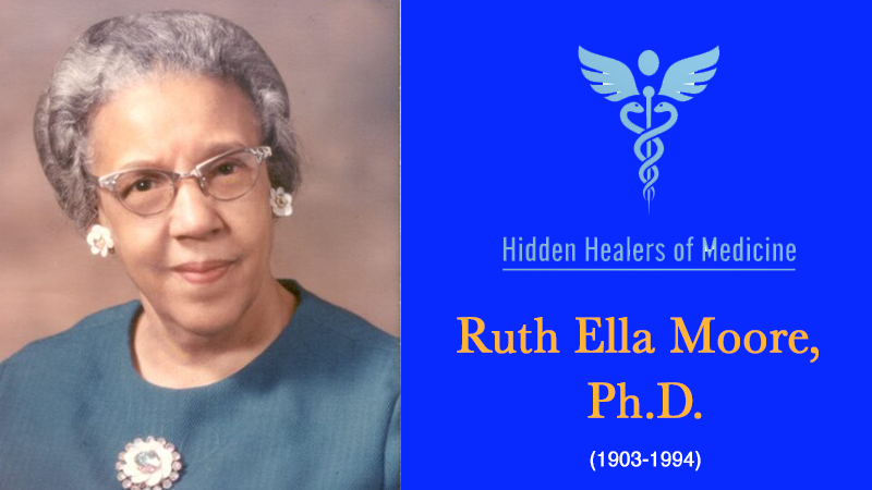 Dr. Ruth Ella Moore, microbiology pioneer, in a historical portrait.