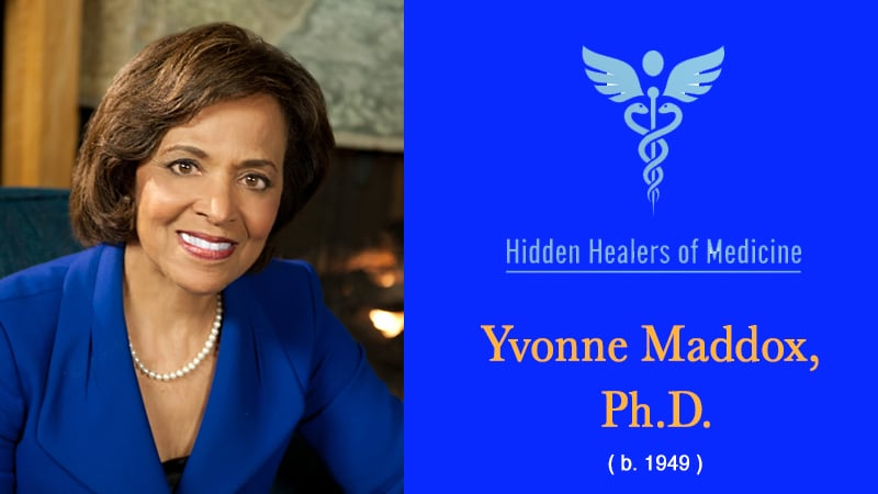 Dr. Yvonne Maddox speaking at a health equity conference."