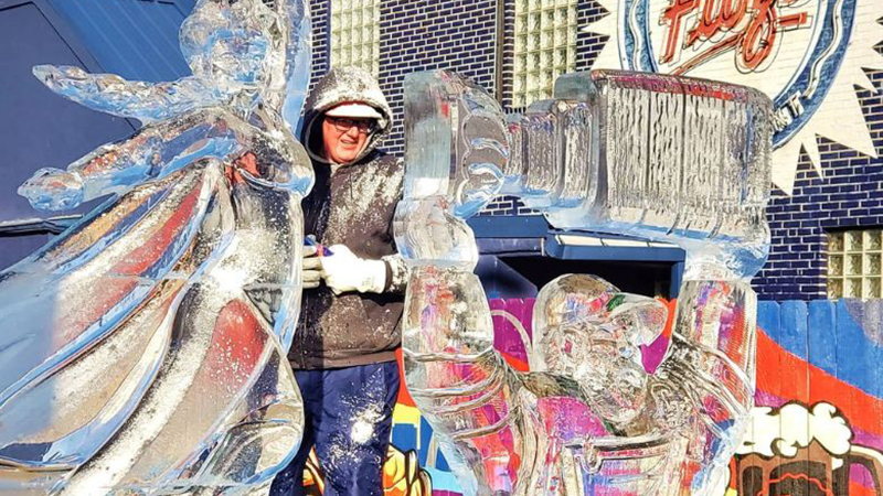 Ice sculptures at the Loop Ice Carnival, one of the top Missouri events February 16-22, 2026.