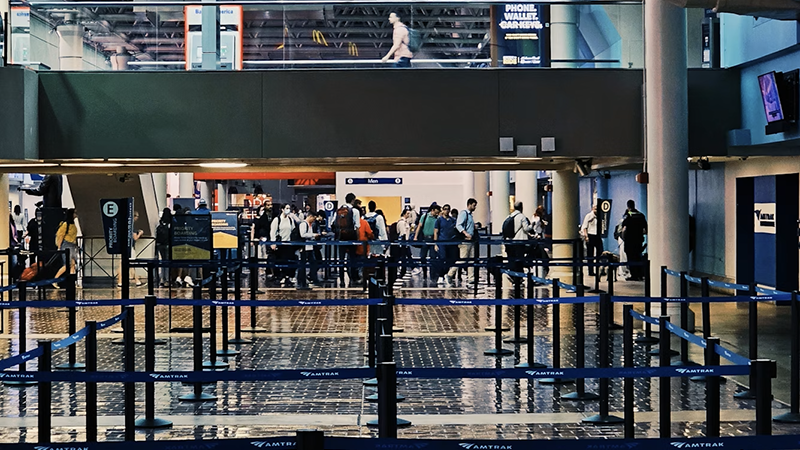 Passengers waiting at D.C. airport terminals during ground stops caused by a strong odor.