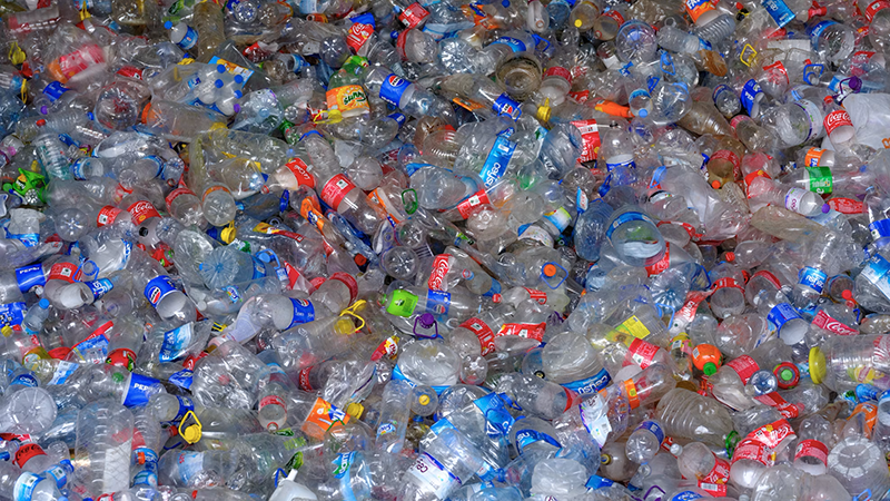 A close up view of plastic fragments under analysis, highlighting a dangerous plastic problem Black men can't ignore.