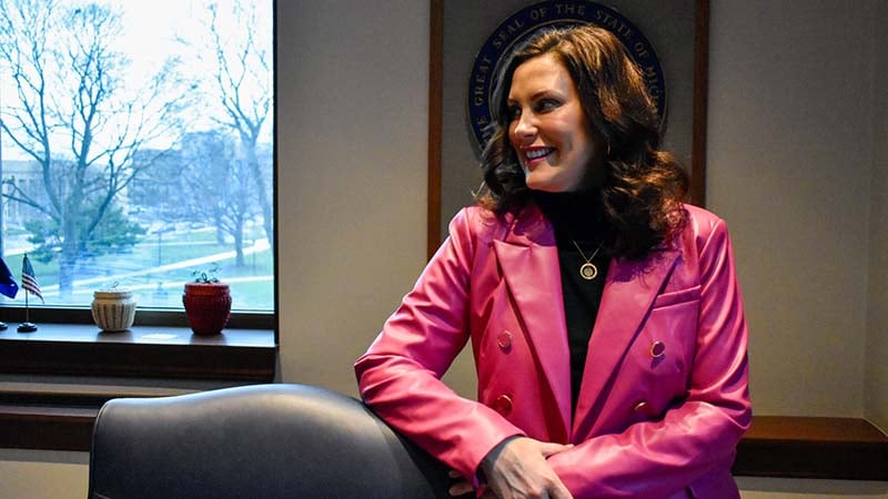 Governor Whitmer delivering her final State of the State address in Michigan.