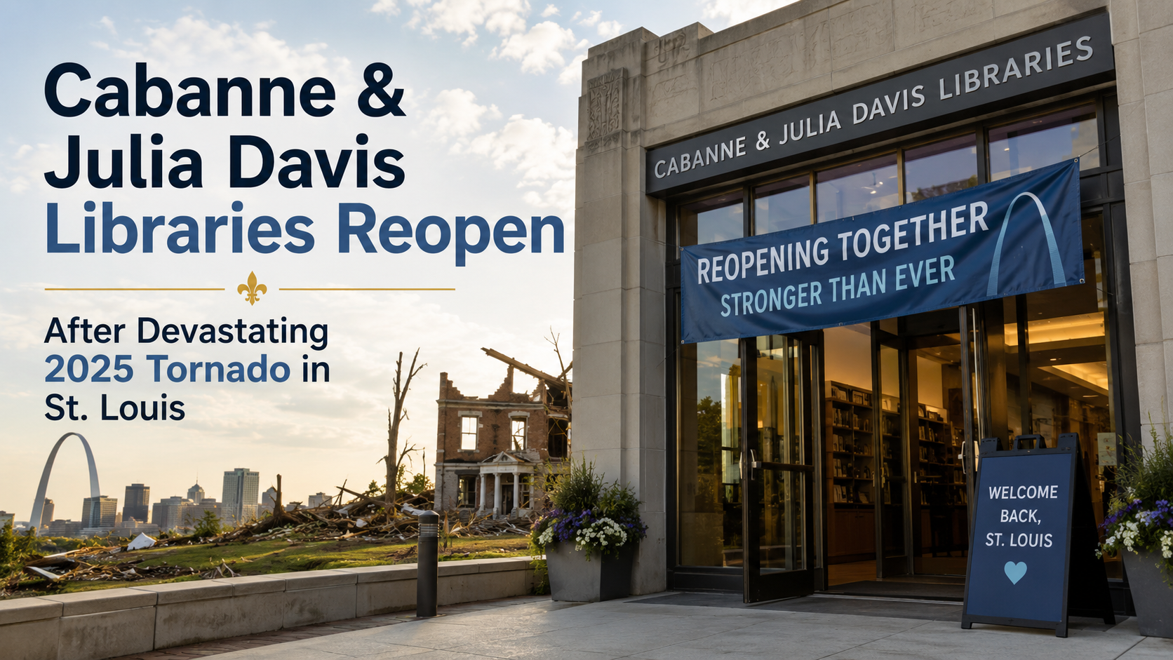 Cabanne & Julia Davis Libraries Reopen After Devastating 2025 Tornado
