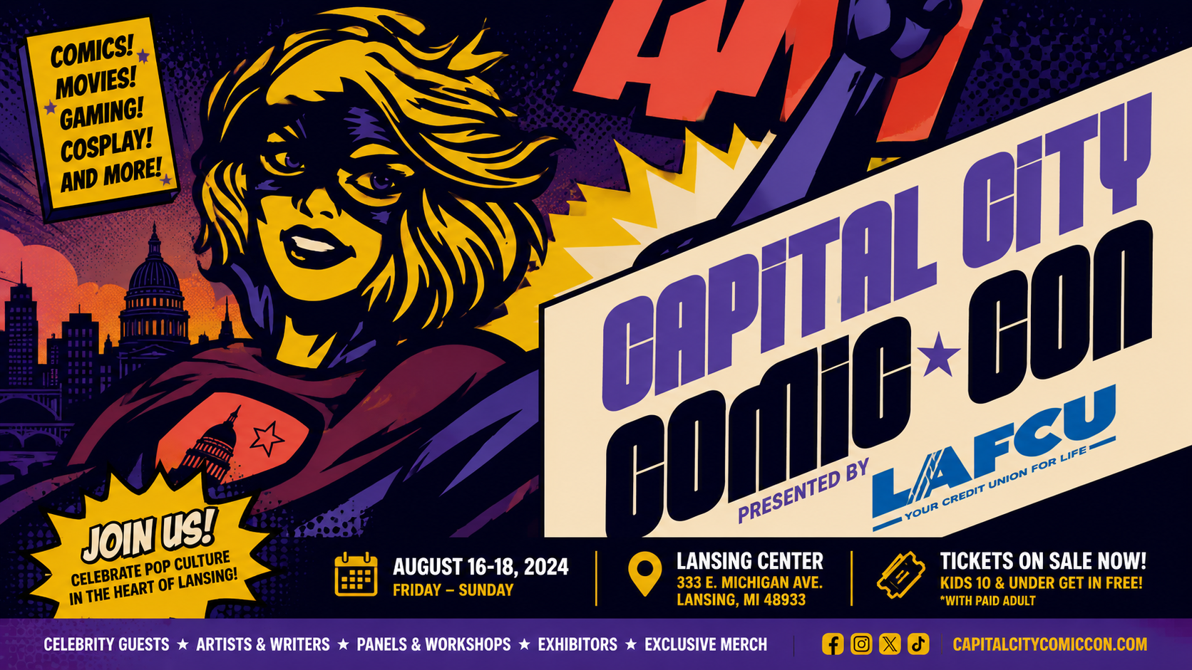 LAFCU Named Title Sponsor of Capital City Comic Con 2026