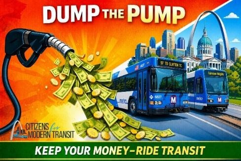 Celebrate National Dump the Pump Day with Free Transit Passes from Citizens for Modern Transit