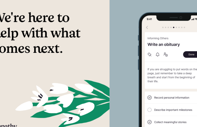 Empathy App Helps Mourners Complete Tasks
