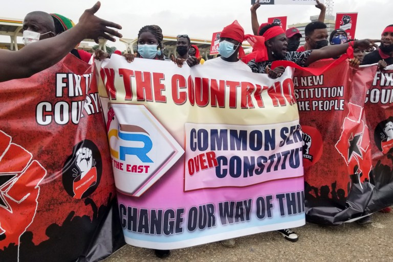 #FixTheCountry: Ghanaians Take To The Streets And Social Media To Demand Constitutional Changes