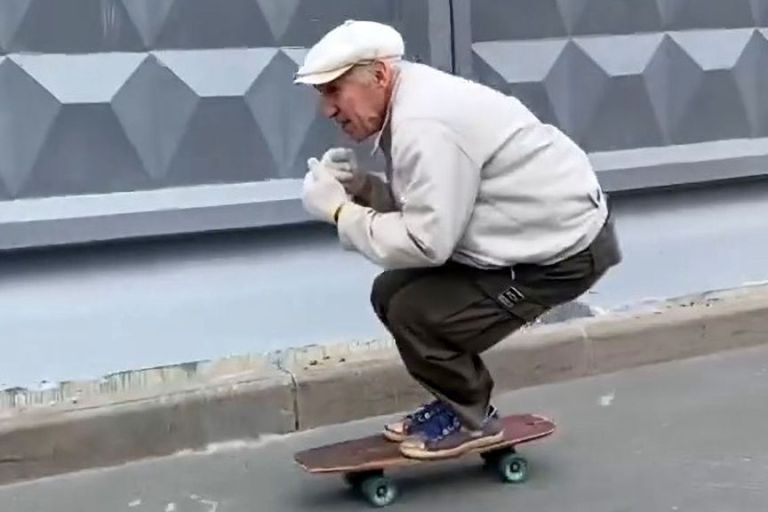 VIDEO: He’s More Hip Op Than Hiphop But Skateboarding Grandpa Wows Social Media