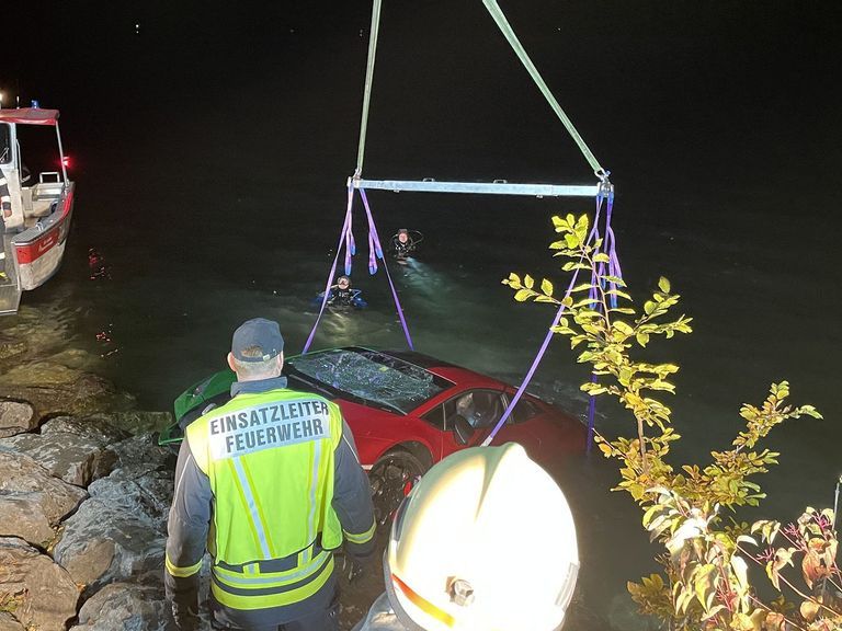 VIDEO: Lamborghini Owner Mixes Brake, Gas Pedals, Sending Pricey Car Into Lake
