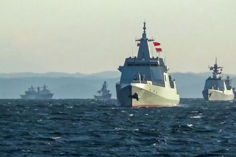 VIDEO: Chinese And Russian Navies Sail Through Japanese Strait During Joint Military Exercises