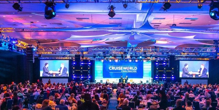 Cruise World conference is met with a fire at the Miami convention center