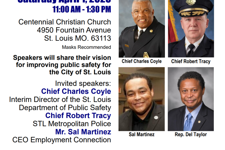 MO. State Rep.,Taylor to moderate St. Louis public safety town hall meeting