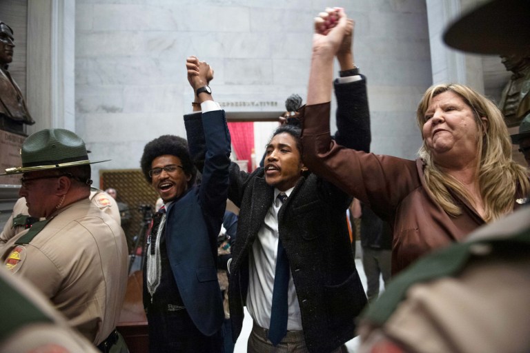 “Shocking, Undemocratic”: Tennessee Republicans Expel Two Black Senators