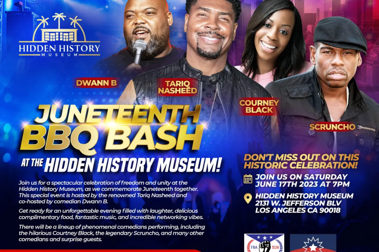 Tariq Nasheed & Co., presents The Juneteenth BBQ Bash at the Hidden History Museum