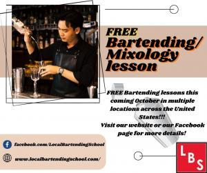 Local Bartending School Presents: FREE Bartending Lessons Nationwide