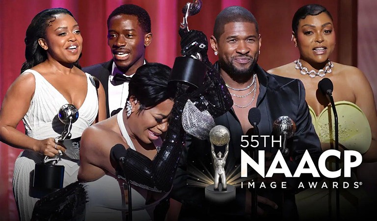 #DISSCPlus: Usher, Fantasia Barrino, and “The Color Purple” Shine at the 55th NAACP Image Awards