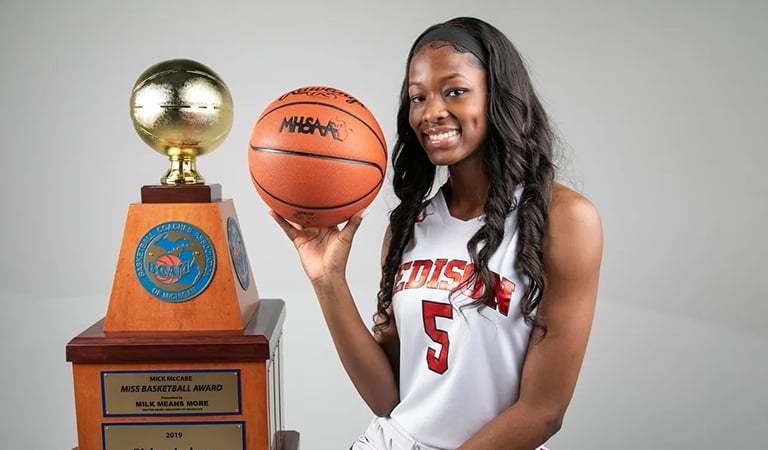 Rickea Jackson WNBA draft party at Detroit Edison