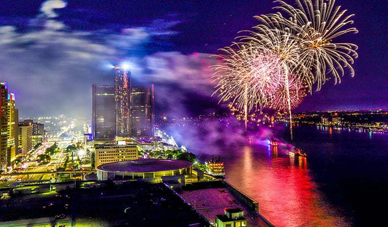 Where to See Fireworks in Detroit This Summer