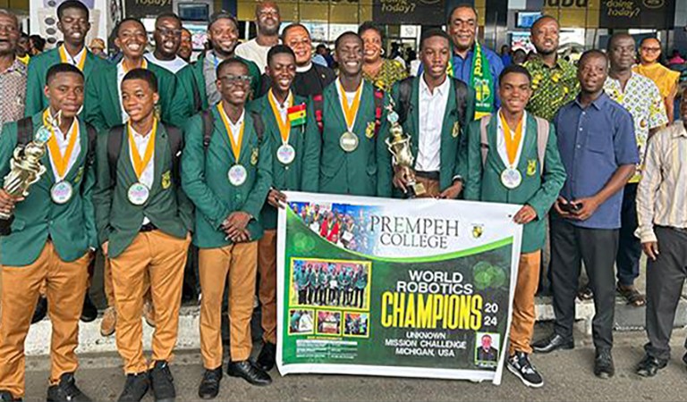 Black Students Make Ghana Proud After Winning 2024 World Robotics Competition