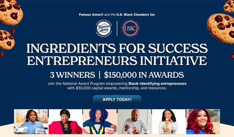 Famous Amos begins national search to award three early-stage entrepreneurs with $150,000