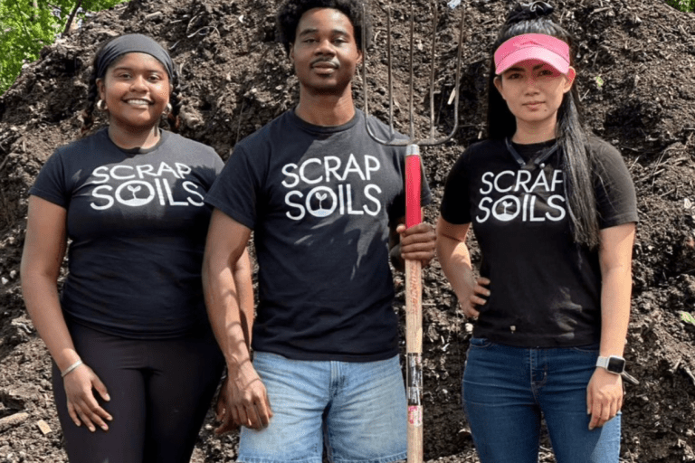 A robot is helping turn food waste into compost in Detroit