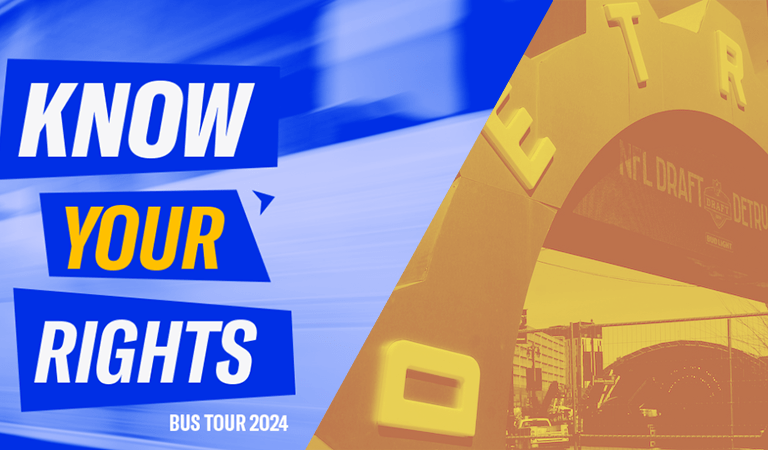 ACLU Know Your Rights Bus Tour Stops in Detroit with a Free Concert Headlined by Legendary Rapper Danny Brown