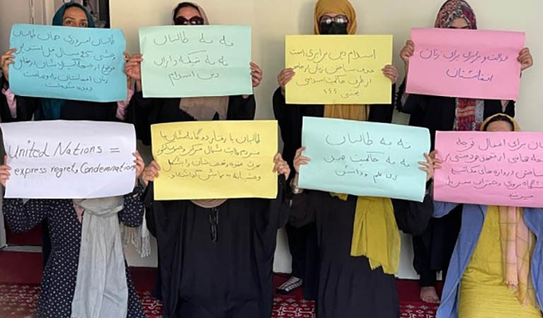 Afghan Women Vow To Resist Taliban Oppression Until Freedom Is Achieved