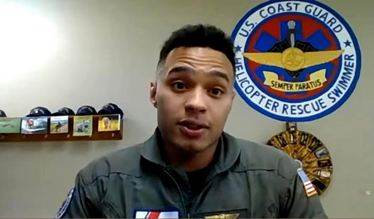 U.S. Coast Guard Helicopter Black  Rescue Swimmer Branch Walton