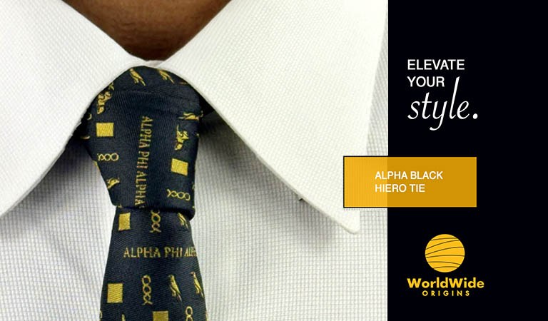 The Latest Trend in Black Greek Apparel: Alpha Black’s Hiero Tie Explained