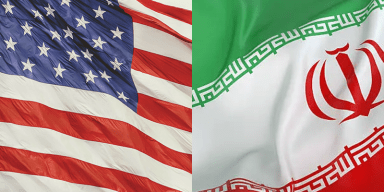 American Iran Flag
