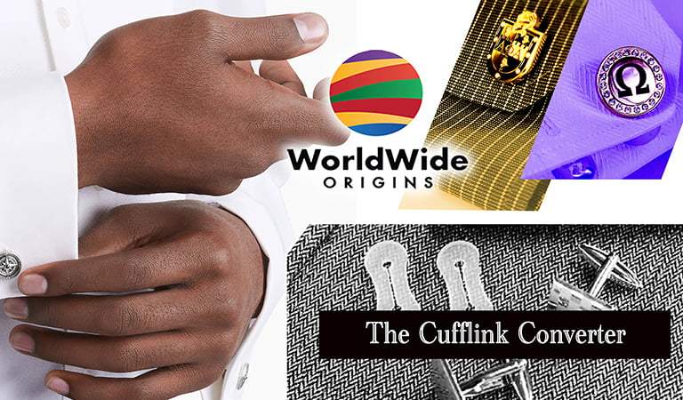 Why Every Man Needs The Worldwide Origins Cufflink Converter in Their Wardrobe