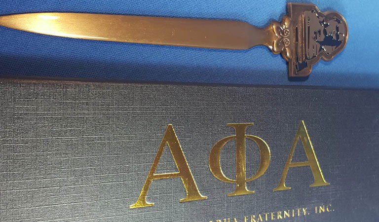 Celebrate Alpha Phi Alpha Legacy with the Stylish Alpha Letter Opener