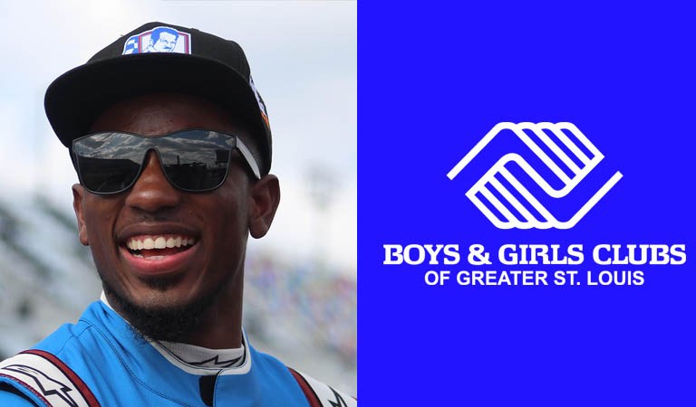 NASCAR Star Rajah Caruth Visits Boys & Girls Club in St. Louis
