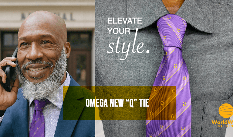 Omega Psi Phi Fraternity Gifts: Elevate Style with the Omega New Q Tie