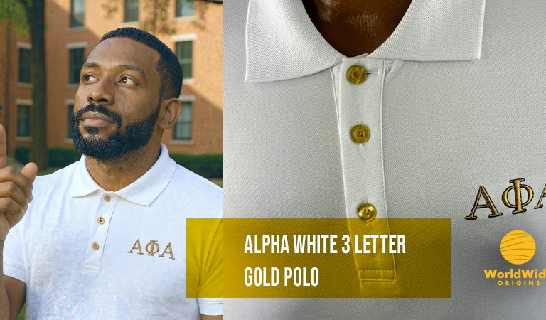 Why the Alpha White Gold Polo is a Must-Have for Alpha Phi Alpha Brothers”