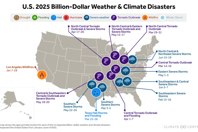 A tool tracking billion dollar disasters is back online after being retired by Trump administration
