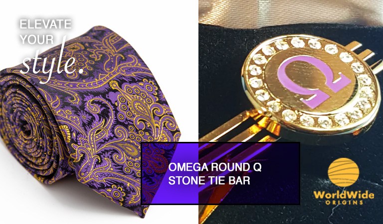 Discover the Omega Round Q Stone Tie Bar: A Must-Have for Men of Omega