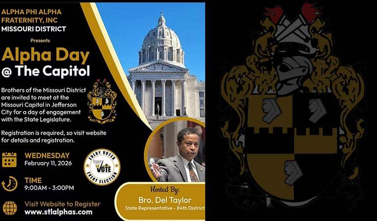 Alpha Phi Alpha Fraternity Missouri Alpha Day at the Capitol