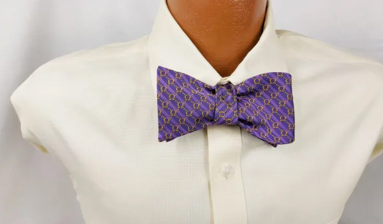 Omega Purple Q Bow Tie: A Classic Choice in Mens Bow Ties