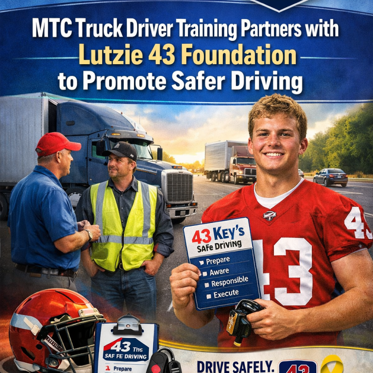 MTC Truck Driver Training Partners with Lutzie 43 Foundation to Promote Safer Driving