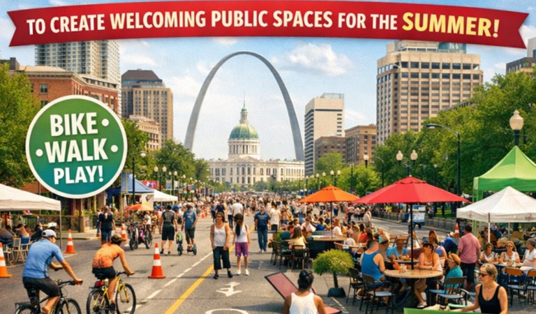 St. Louis Street Department Launches Open Streets Pilot Program to Create Welcoming Public Spaces for the Summer
