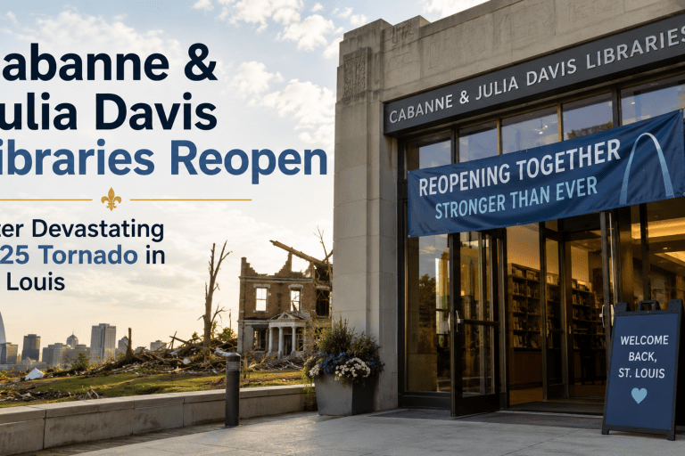 Cabanne & Julia Davis Libraries Reopen After Devastating 2025 Tornado
