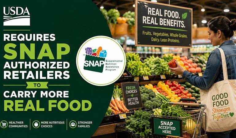 USDA Requires SNAP Authorized Retailers to Carry More Real Food
