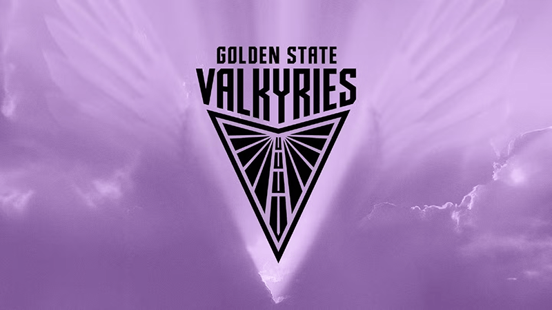 Golden State Valkyries official purple and black WNBA franchise logo
