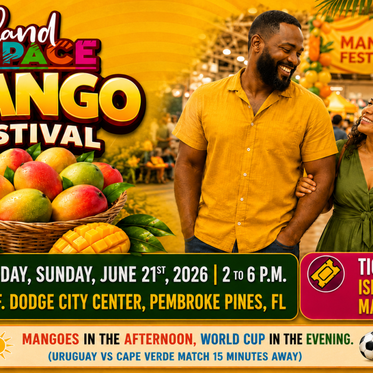 Celebrate Father’s Day & Mango Festival at Island SPACE Before the June 21 World Cup Match in South Florida!